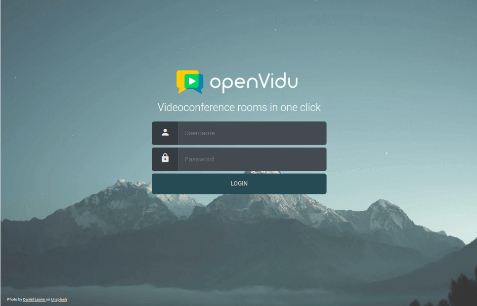 OpenVidu Call Login