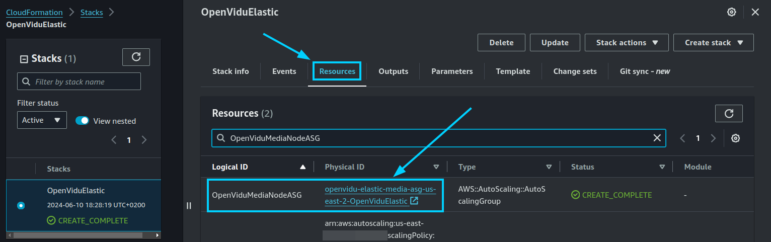 Select Auto Scaling Group