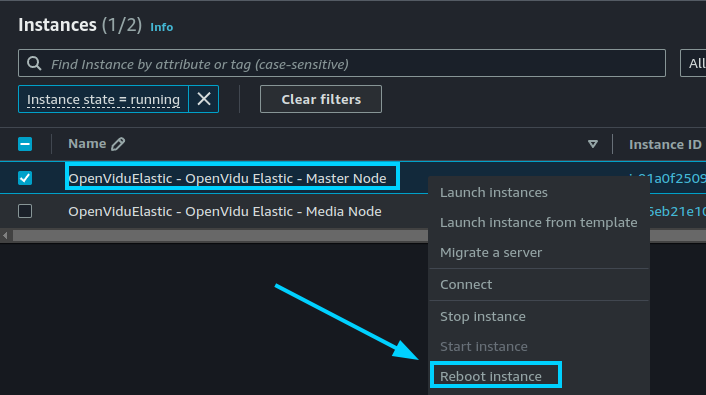 Reboot Instance