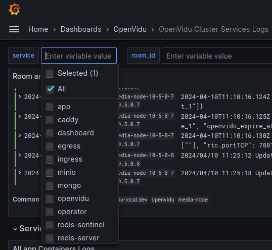 Cluster select services