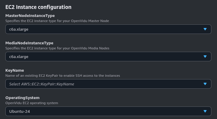 EC2 Instance configuration
