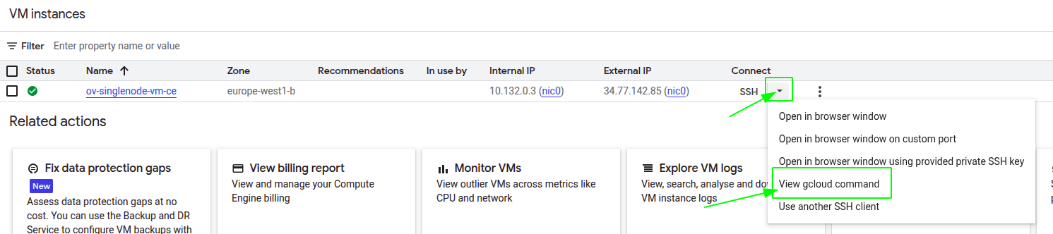 Google Cloud Platform gcloud command