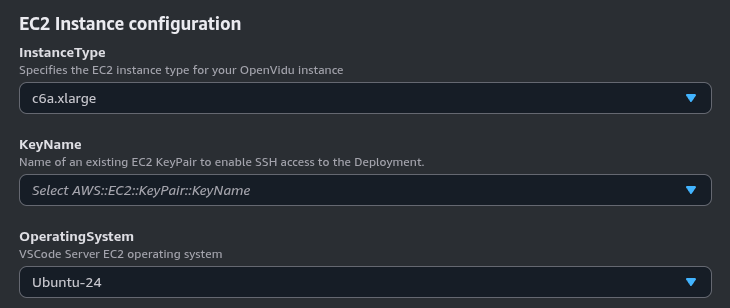 EC2 Instance configuration