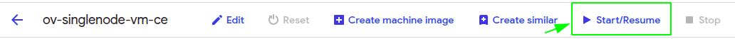 Start instance