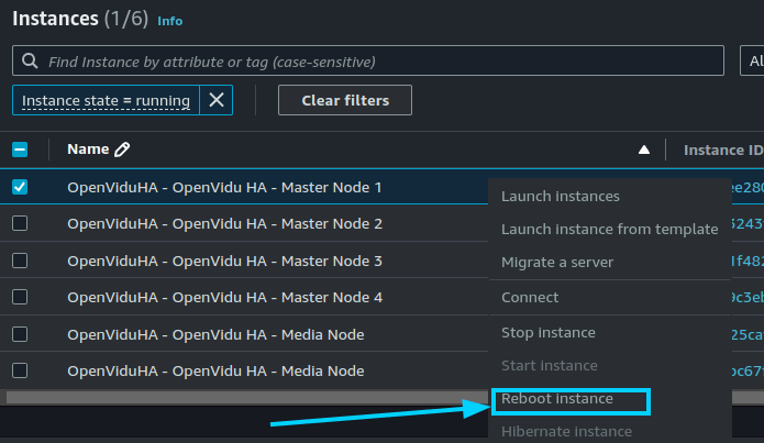 Reboot Instance