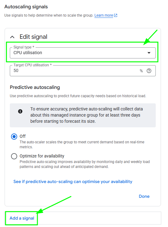 Signals MIG
