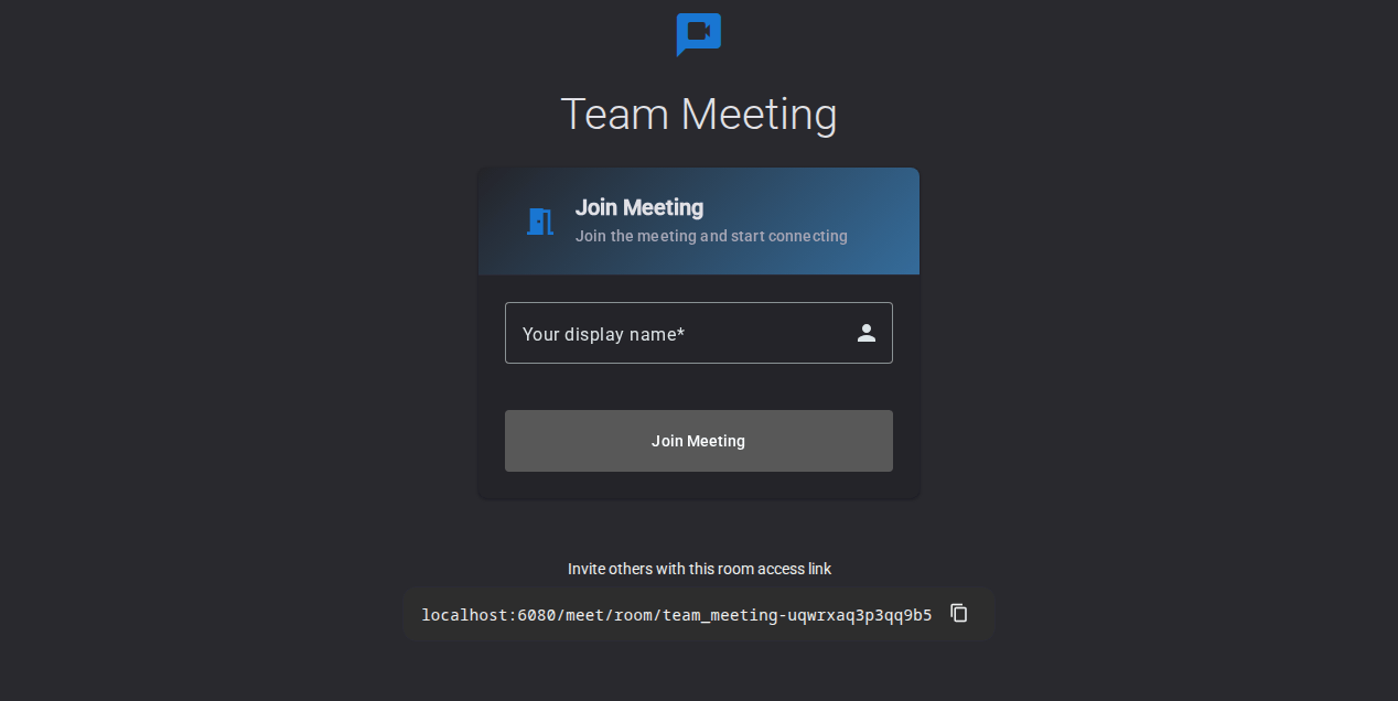 Join view where a member sets a nickname before joining