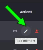 Member edit dialog with base role and custom permissions