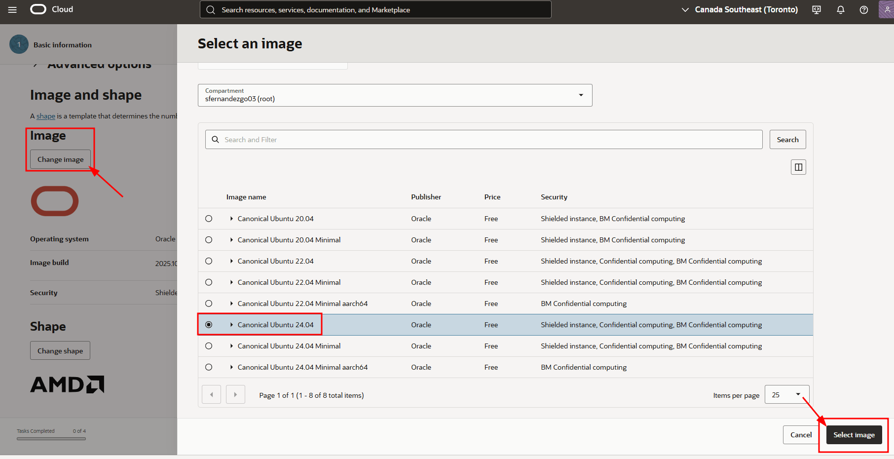 Instance select image