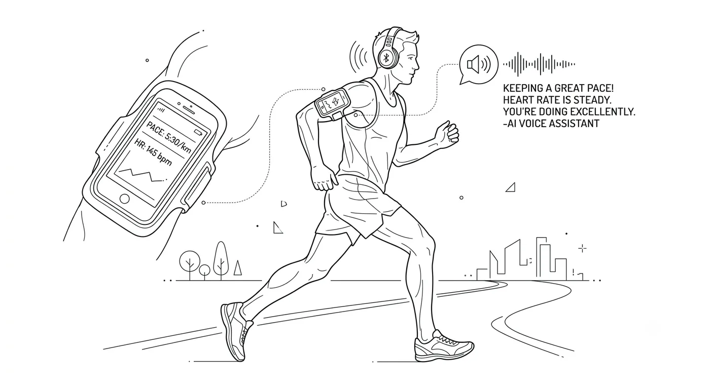 The AI running coach in your ear — a voice agent that reacts to your pace, heart rate, and breathing in real time The AI running coach in your ear — a voice agent that reacts to your pace, heart rate, and breathing in real time