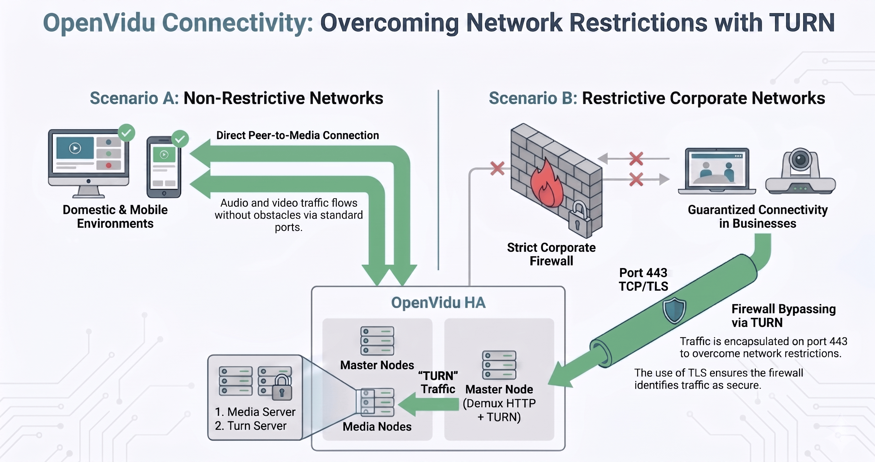 OpenVidu TURN architecture OpenVidu TURN architecture