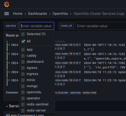 Cluster select services