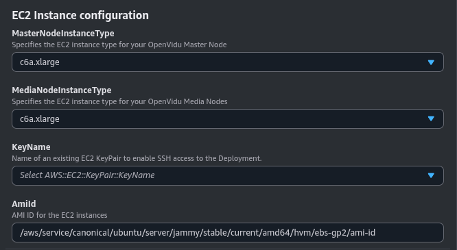 EC2 Instance configuration