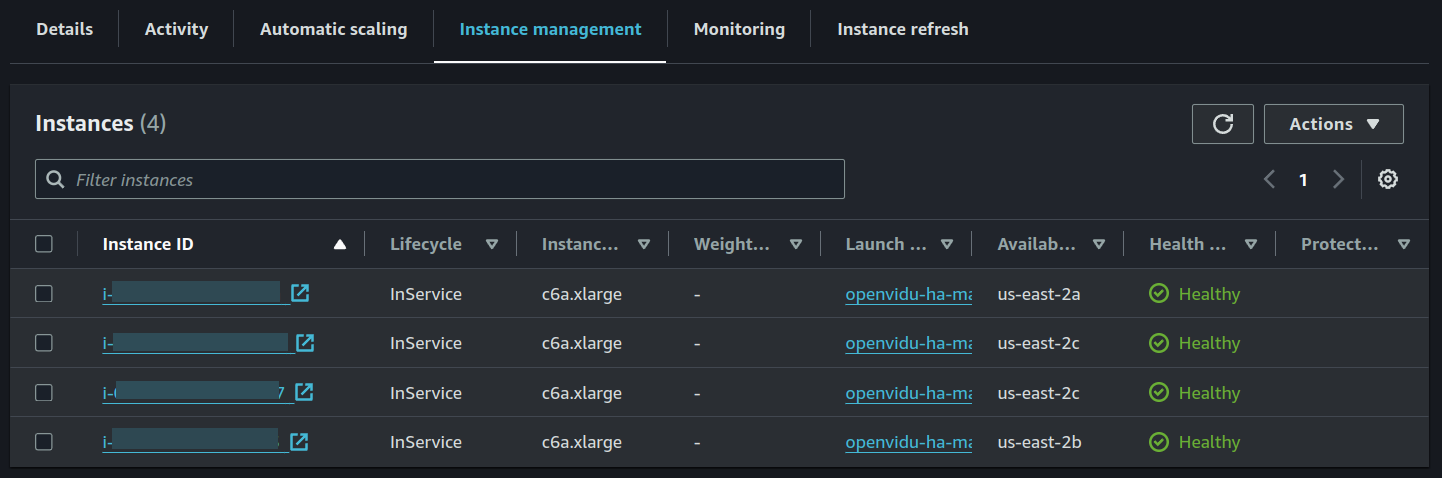 Instance Management