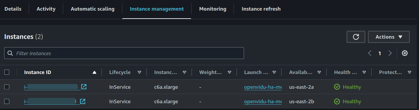 Instance Management