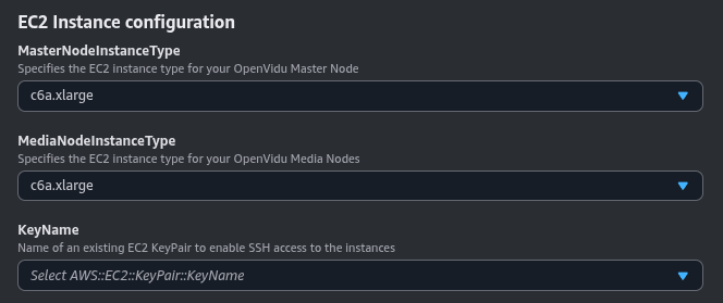 EC2 Instance configuration