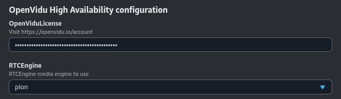 OpenVidu HA Configuration