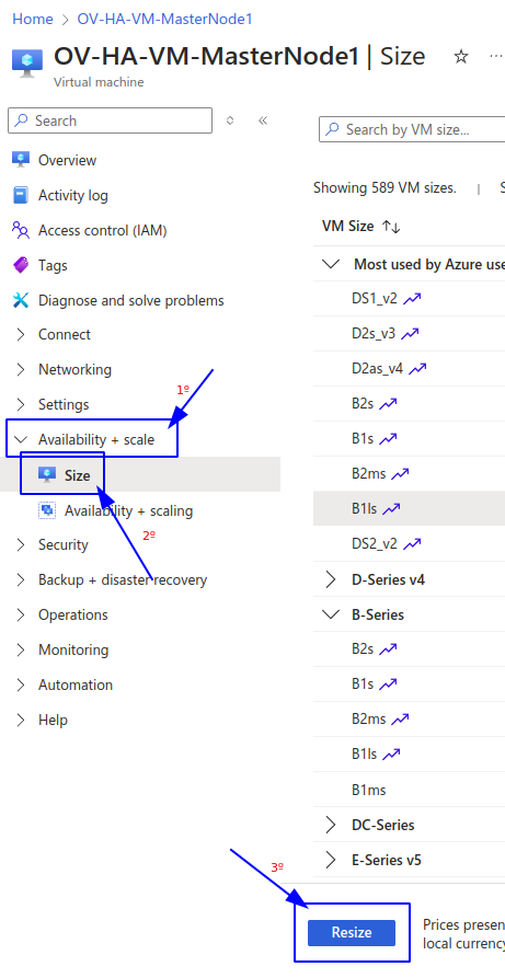 Change instance type master
