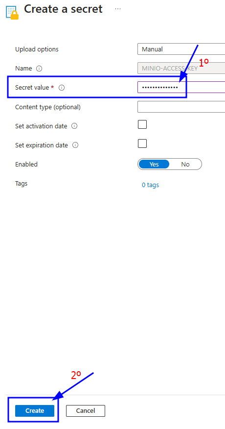 Azure Key Vault New Version Secret Create