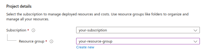 Azure Instance configuration
