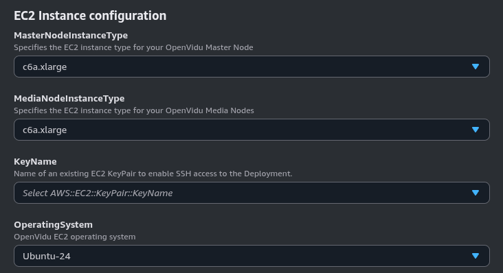 EC2 Instance configuration