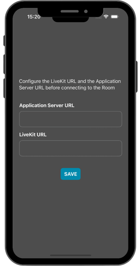 URL configuration of the iOS tutorial app
