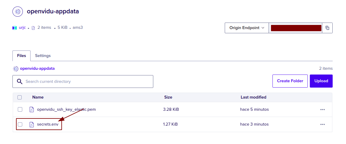 Secrets.env in Bucket