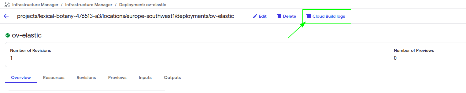 Google Cloud Platform input variables