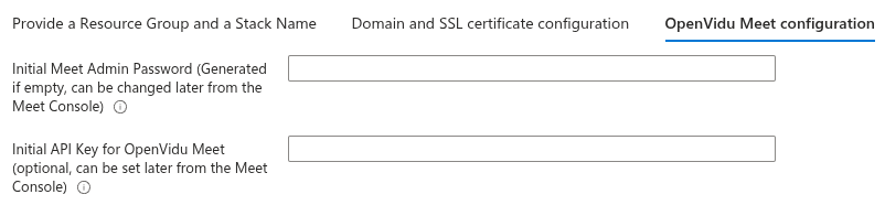 OpenVidu Meet credentials