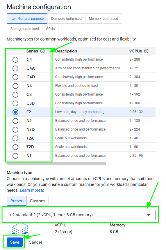 Change instance type master