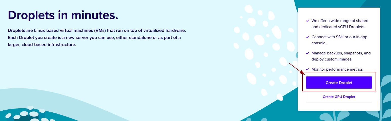 Create Droplet